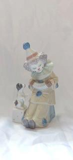Lladró - Beeldje - Pierrot with concertina - Porselein, Antiek en Kunst, Antiek | Glaswerk en Kristal