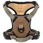 vidaXL Hondentuigje met riem en halsband verstelbaar L bruin, Dieren en Toebehoren, Honden-accessoires, Verzenden, Nieuw