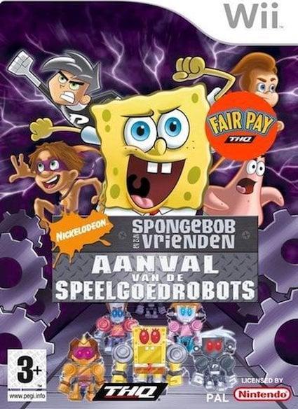 Spongebob en zijn Vrienden Aanval van de Speelgoedrobots, Games en Spelcomputers, Games | Nintendo Wii, Zo goed als nieuw, Ophalen of Verzenden