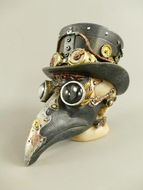 Statue, Vogel skelet steampunk-met mooie details-1kg- 17cm -, Antiek en Kunst, Curiosa en Brocante