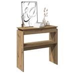 vidaXL Wandtafel 102x30x80 cm bewerkt hout artisanaal, Huis en Inrichting, Tafels | Bijzettafels, Verzenden, Nieuw