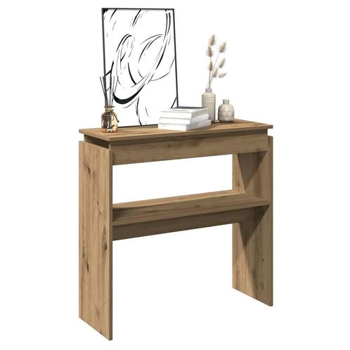 vidaXL Wandtafel 102x30x80 cm bewerkt hout artisanaal, Huis en Inrichting, Tafels | Bijzettafels, Nieuw, Verzenden