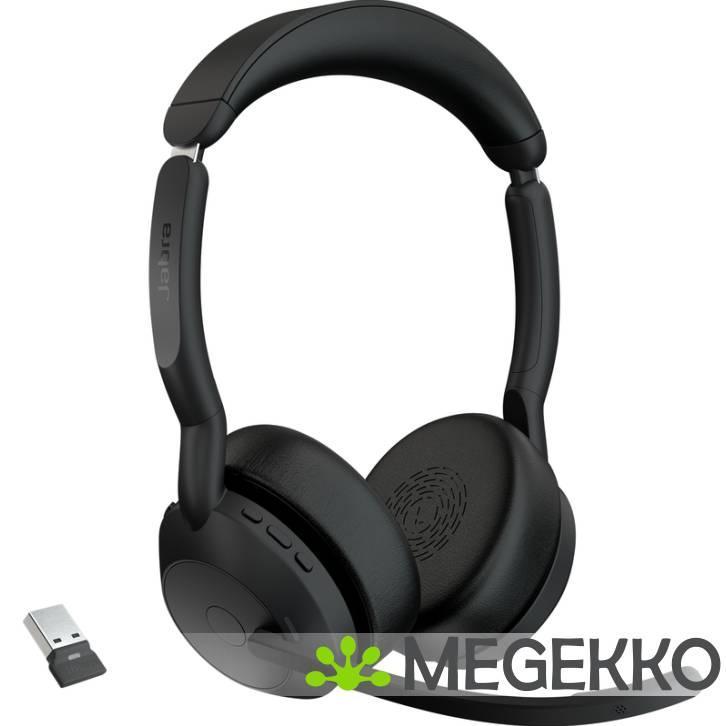 Jabra Evolve2 55 Draadloos Zwart, Computers en Software, Overige Computers en Software, Nieuw, Verzenden