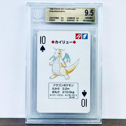Pokémon Graded card - Dracolosse Charizard Poker Deck 1996 -, Hobby en Vrije tijd, Verzamelkaartspellen | Pokémon