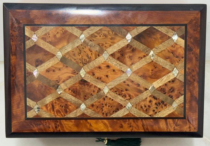 Kist - Palissander, Thuya, Satijnhout, Antiek en Kunst, Curiosa en Brocante