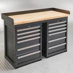 Datona Werkbank PRO met eiken werkblad en 12 lades - 150 cm, Doe-het-zelf en Bouw, Werkbanken, Ophalen of Verzenden, Nieuw