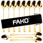 Fako Bijoux® - 12 Lange Lepels - Latte Macchiato - Longdrink, Verzenden, Nieuw