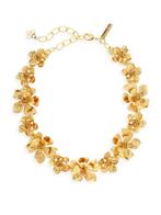 Oscar De La Renta - Verguld - Halsketting - Bloemrijke Lente
