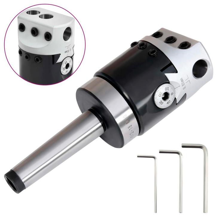 vidaXL Boorkop met MT2 boorschacht voor draaibanken 50 mm, Bricolage & Construction, Outillage | Outillage à main, Envoi