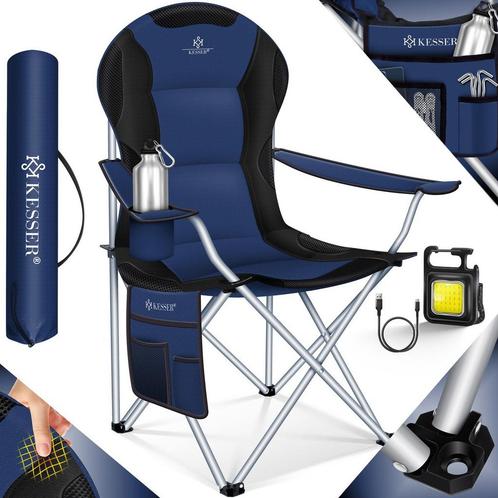 KESSER® Campingstoel - Visstoel - Vouwstoel - Marineblauw, Huis en Inrichting, Woonaccessoires | Overige, Verzenden