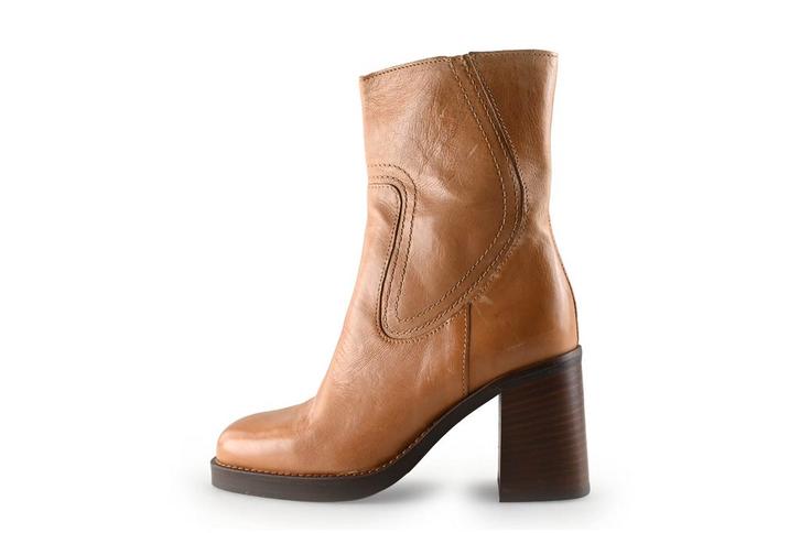 VIA VAI Enkellaarzen in maat 36 Cognac | 5% korting, Kleding | Dames, Schoenen, Overige kleuren, Zo goed als nieuw, Lage of Enkellaarzen