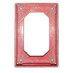 Kunststof dolly rood 610x410x170 mm zwenkwielen Euronorm, Ophalen of Verzenden