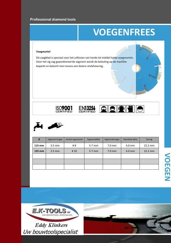 Voegenfrees: Het uitzagen van voegmortels., Doe-het-zelf en Bouw, Gereedschap | Handgereedschap, Nieuw, Verzenden