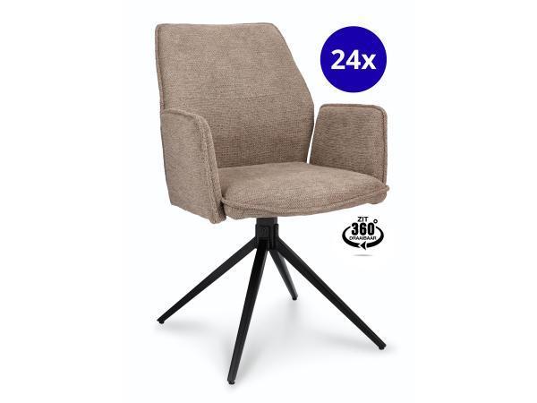 Veiling - Armstoel Davidson (set van 24) Draaibaar - Stof -, Maison & Meubles, Chaises