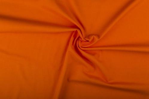 Katoen doek op rol oranje - Katoenen stof 10m op rol, Hobby en Vrije tijd, Stoffen en Lappen, Verzenden