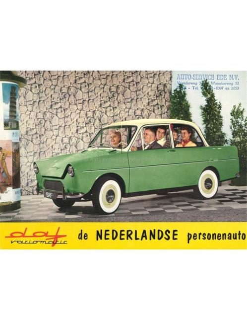 1959 DAF VARIOMATIC LEAFLET NEDERLANDS, Boeken, Auto's | Folders en Tijdschriften