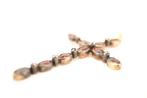 Hanger - 19.2 kt. Geel goud Granaat - Granaatstenen en, Handtassen en Accessoires, Antieke sieraden