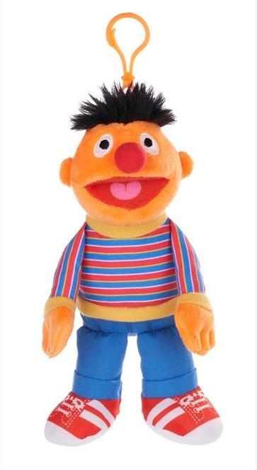 Whitehouse Leisure Sesame Street Pluche Sleutelhanger-Ernie, Kinderen en Baby's, Speelgoed | Knuffels en Pluche, Ophalen of Verzenden