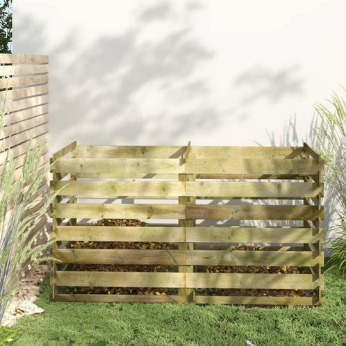 vidaXL Compostbak met latten geïmpregneerd grenenhout, Tuin en Terras, Overige Tuin en Terras, Nieuw, Verzenden