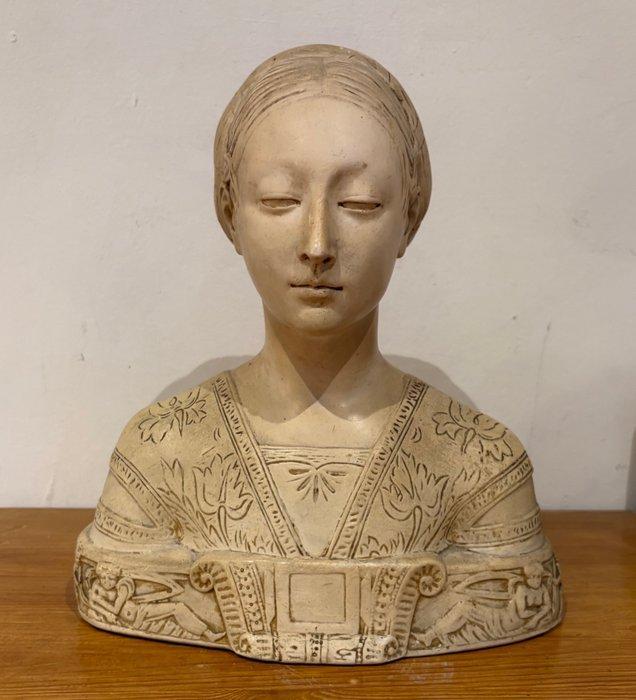 después del modelo por Francesco Laurana - Buste, Busto de, Antiek en Kunst, Antiek | Keramiek en Aardewerk