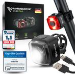 2dekans | MIVELO Fietsverlichtingsset Cube One LED – USB, Ophalen of Verzenden