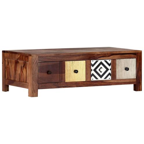 vidaXL Salontafel 90x50x30 cm massief sheeshamhout, Huis en Inrichting, Tafels | Salontafels, Nieuw, Verzenden