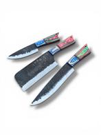 Keukenmes - Direct uit privécollectie, handgesmeed set in