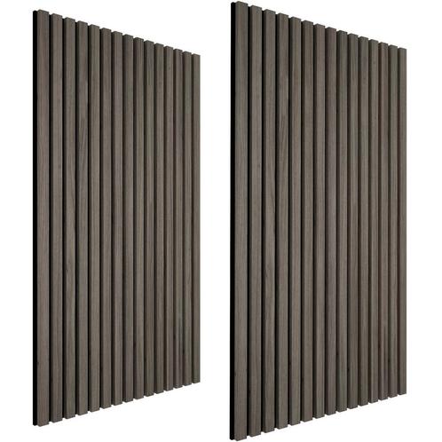 tectake Akoestische panelen Sonic Wall houtlook - eiken grij, Huis en Inrichting, Bureaus, Verzenden
