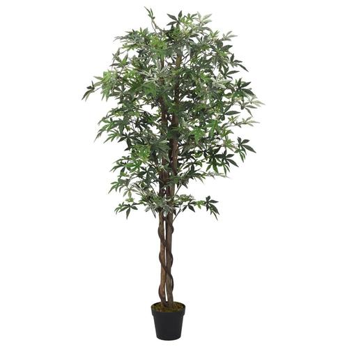 vidaXL Kunstplant esdoornboom 504 bladeren 150 cm groen, Huis en Inrichting, Woonaccessoires | Kunstplanten en Kunstbloemen, Nieuw