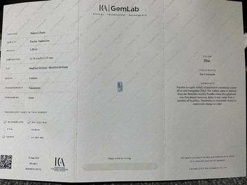 Zonder Minimumprijs - 1 pcs Blauw Paraiba toermalijn - 2.50 beschikbaar voor biedingen