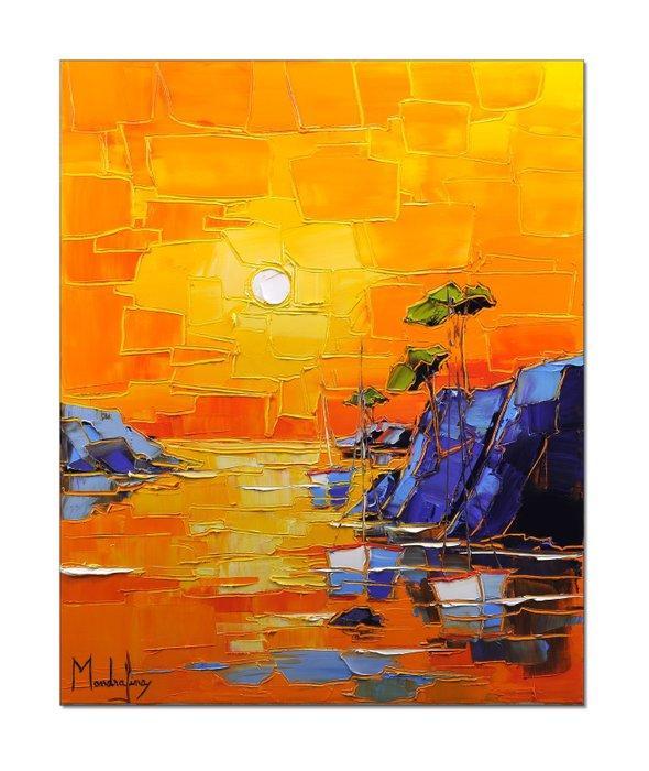 Caroline Mandrafina - Pfleger  Soleil levant en Côte-dAzur, Antiek en Kunst, Kunst | Designobjecten