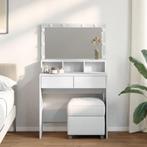 vidaXL Kaptafel met LED 80x41x134,5 cm wit, Huis en Inrichting, Tafels | Kaptafels, Verzenden, Nieuw