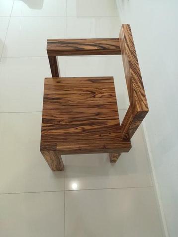Domenico Labriola - Stoel - Zebrano - In de Rietveld-stijl