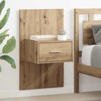 vidaXL Bedkast 2 pcs artisanaal eikenkleurig 48.5 x 32.5 x, Verzenden, Nieuw