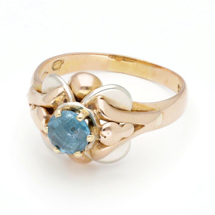 Ring - 18 karaat Geel goud Topaas, Handtassen en Accessoires, Ringen