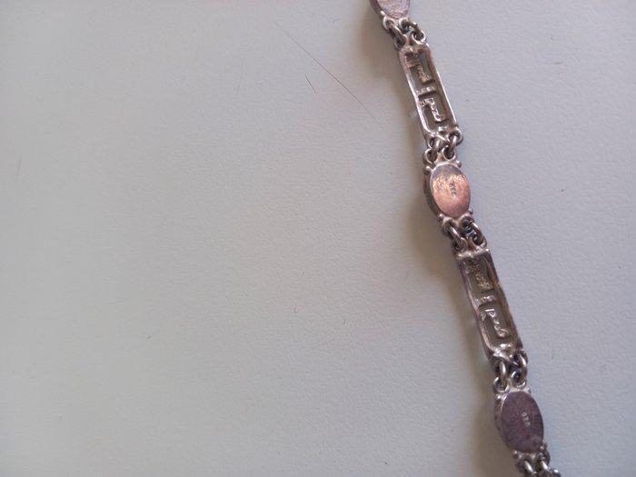 Zonder Minimumprijs - Armband Zilver Lapis lazuli - Lapis, Handtassen en Accessoires, Armbanden