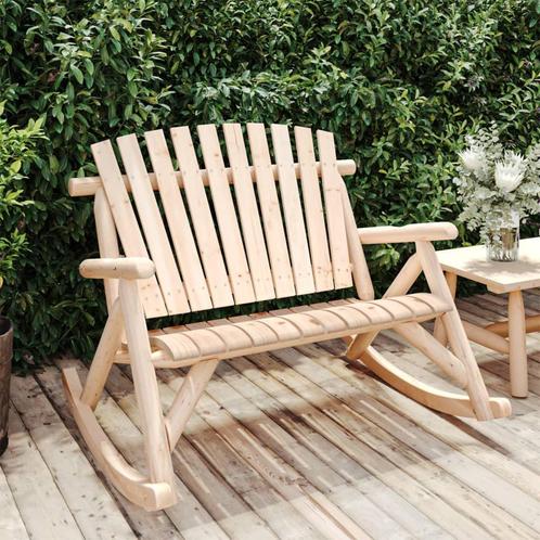 vidaXL Schommelbank 2-zits 123x96x102 cm massief vurenhout, Tuin en Terras, Tuinsets en Loungesets, Nieuw, Verzenden
