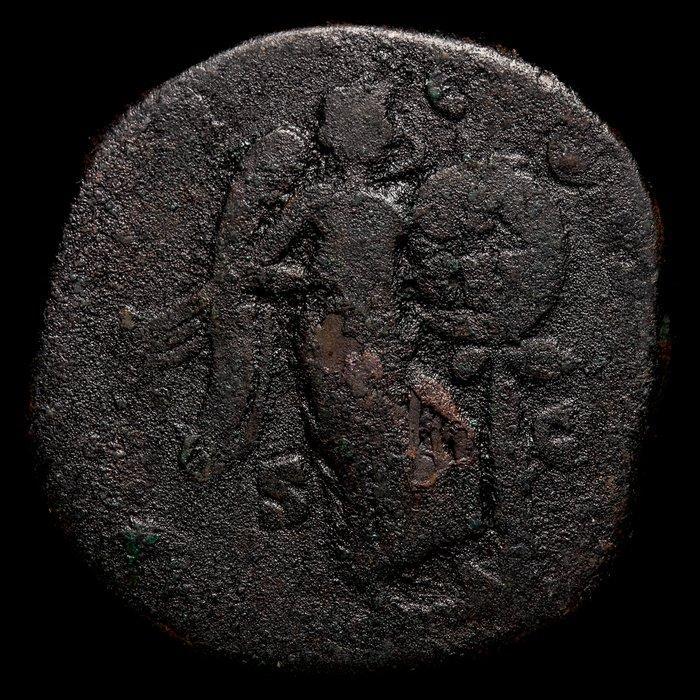Romeinse Rijk. Marcus Aurelius (AD 161-180). Sestertius Roma, Postzegels en Munten, Munten | Europa | Niet-Euromunten