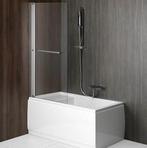 Aanbieding: Vouwbare Badwand Sapho Rioni 71 cm Zilver, Doe-het-zelf en Bouw, Ophalen of Verzenden, Nieuw, Bad
