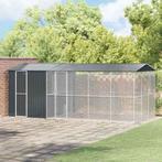 vidaXL Vogelkooi Antraciet 645 x 310 x 247 cm Gegevens staal, Dieren en Toebehoren, Verzenden, Nieuw