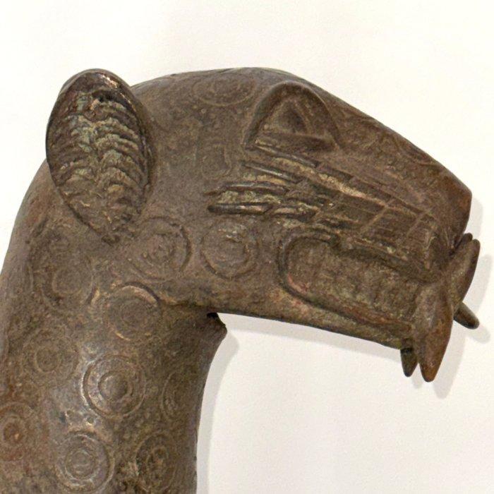 sculptuur, Sculpture, Panthère en Bronze – Art Royal Bénin /, Antiek en Kunst, Curiosa en Brocante