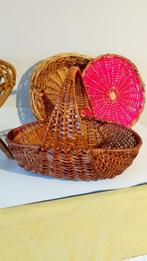 Wasmand (9) - de jaren 60 - rattan en bamboe - een