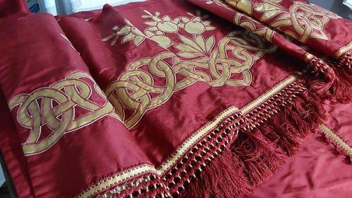 Broderie (3) - 300 cm - 90 cm - Grandes tentes vintage, Antiek en Kunst, Antiek | Tapijten, Tafelkleden en Textiel
