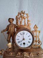 Mantelklok - Antiek - Verguld brons - 1850-1900 - een
