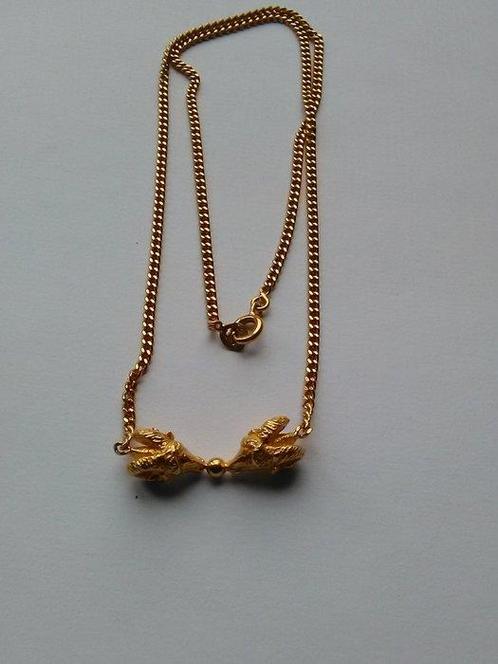 Halsketting - 18 karaat Geel goud - Gouden collier van 18k, Handtassen en Accessoires, Kettingen