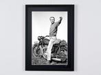 Steve McQueen The Great Escape 1963 - Wooden Framed 70X50 cm
