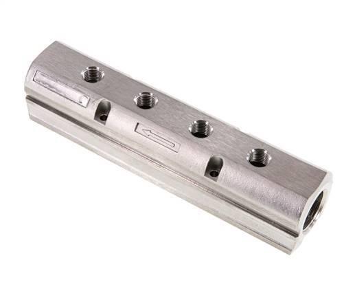 Barre de distribution 2xG3/4 - 4xG1/4 Acier inoxydable, Bricolage & Construction, Bricolage & Rénovation Autre, Envoi