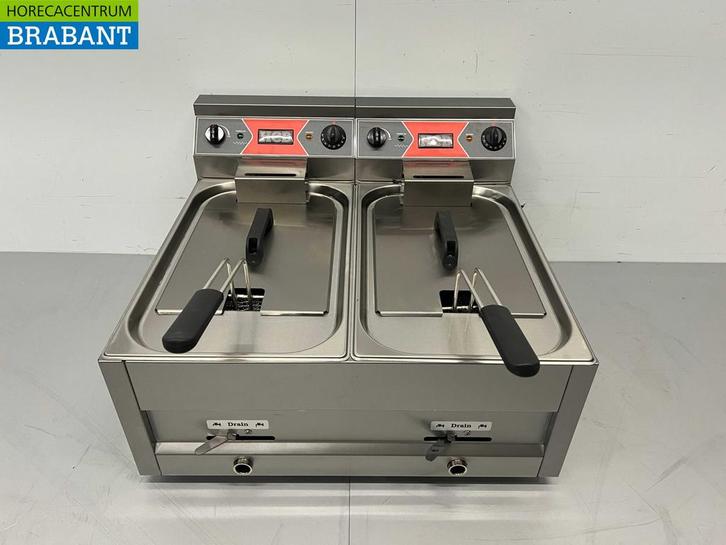 HCB Friteuse double en acier inoxydable 2 x 12 litres, Zakelijke goederen, Horeca | Overige, Verzenden