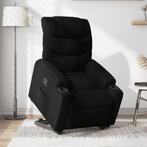 vidaXL Fauteuil inclinable noir tissu, Verzenden