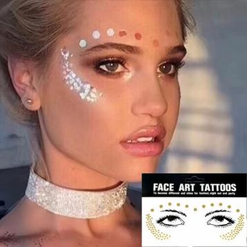 Face Art Tattoos Sproet 10: Grote + Kleine Stippen beschikbaar voor biedingen